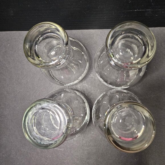 Set Of 4 Pepsi Cola Drinking Glasses Vintage Retro Soda Fountain 6" Tall - Picture 10 of 12